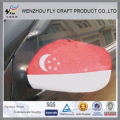 High Quality Exquisite Elastic Singapore National Car Side Mirror Flag